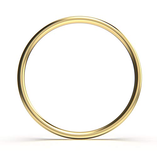 Algopix Similar Product 15 - Thin Smooth Stacking 1mm Skinny Ring in