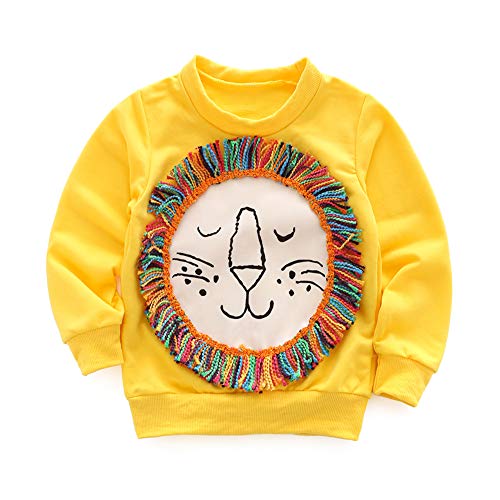 Algopix Similar Product 16 - YOHA Baby Girls Autumn Soft Rainbow Top