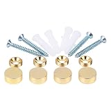 Algopix Similar Product 5 - Mirror Screws Brass Cap Decorative