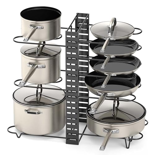 Algopix Similar Product 19 - Vdomus Pot Rack Organizer with 3 DIY