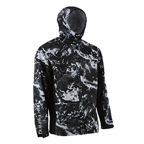 Algopix Similar Product 5 - Huk Mens CYA Camo Packable Rain Jacket