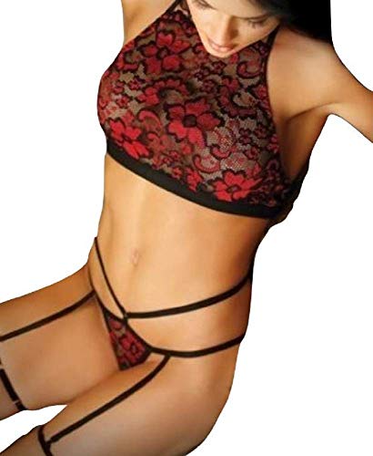 Algopix Similar Product 20 - Love Potion Halter Lace Bralette With