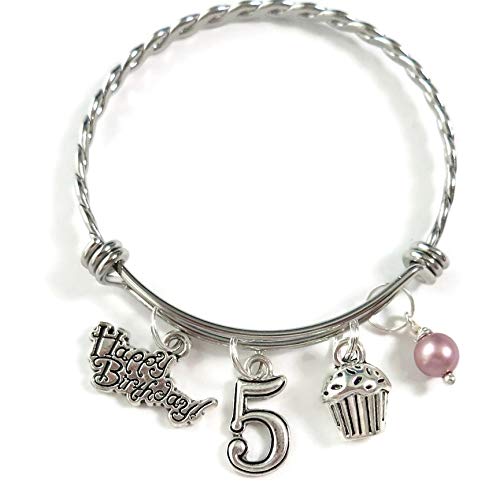 Algopix Similar Product 8 - 5th BIRTHDAY BRACELET 5th Birthday