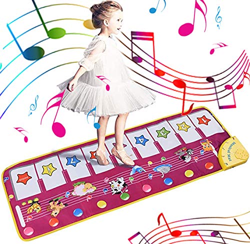 Algopix Similar Product 5 - ALANGDUO Kids Piano Mat Music Piano