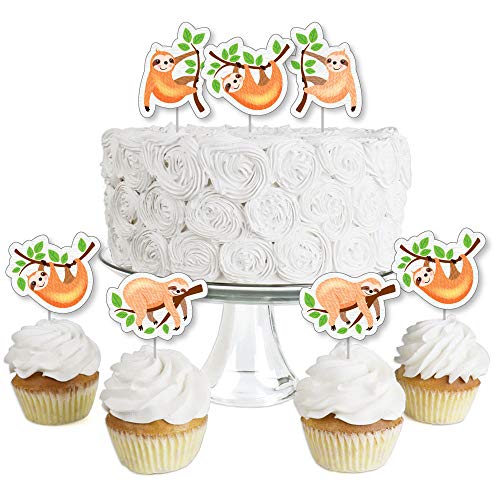 Algopix Similar Product 13 - Lets Hang  Sloth  Dessert Cupcake