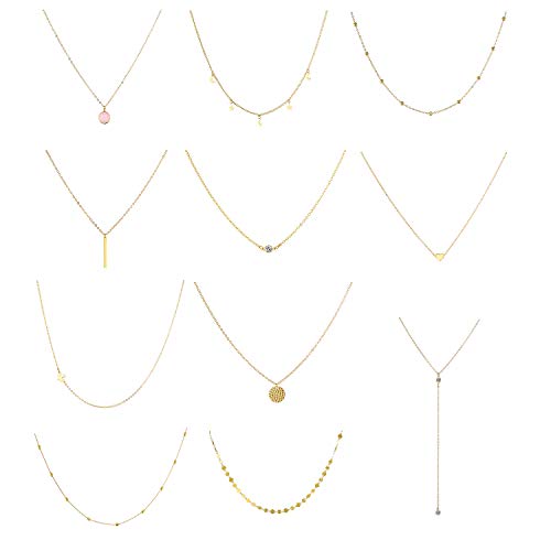 Algopix Similar Product 3 - WFYOU 11PCS Layered Choker Necklace for