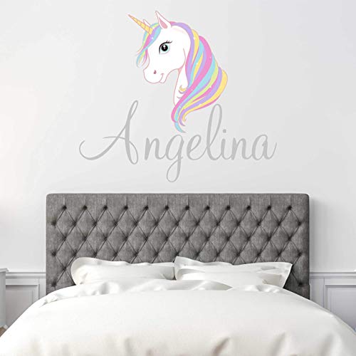 Algopix Similar Product 18 - Custom Name Unicorn Nursery Wall Decal
