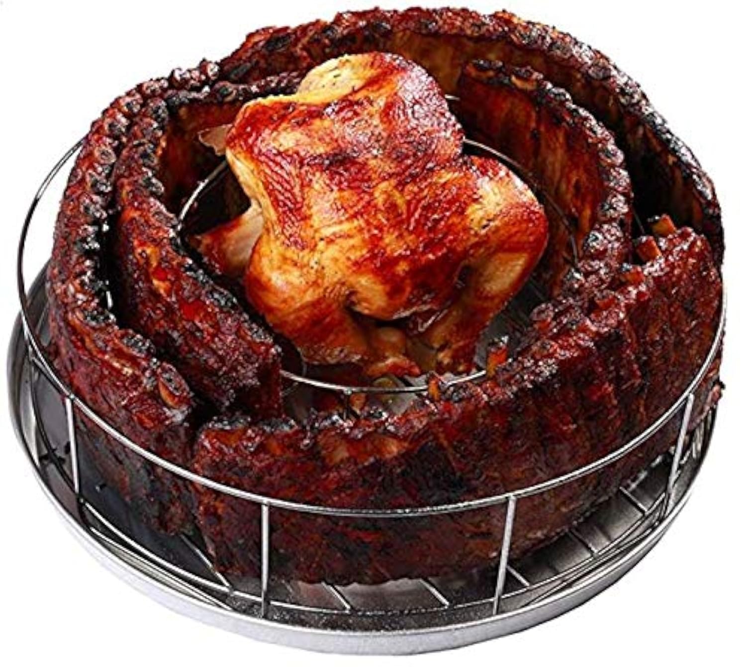 Algopix Similar Product 4 - BBQ Guru Rib Rings  Rib Rack for