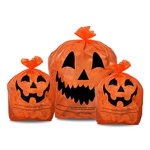 Algopix Similar Product 13 - KINREX Halloween Leaf Bags Pumpkin