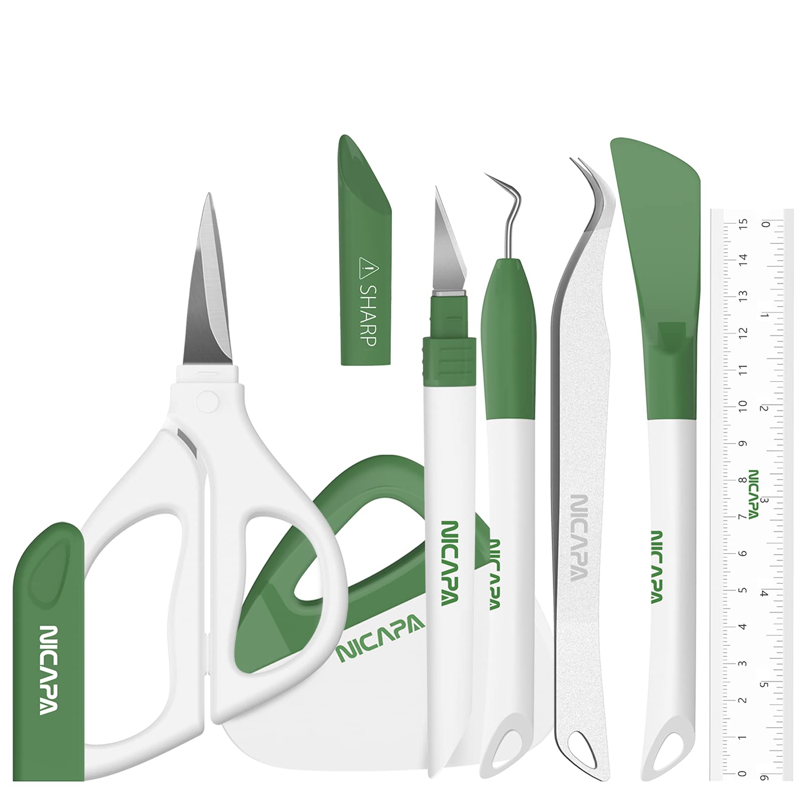 Algopix Similar Product 4 - Nicapa Basic Tool Set Craft Weeding
