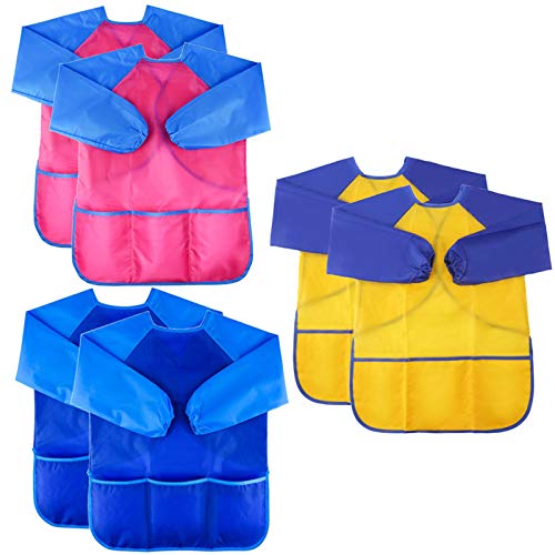Algopix Similar Product 7 - Zkptops 6 Pack Kids Art Smocks