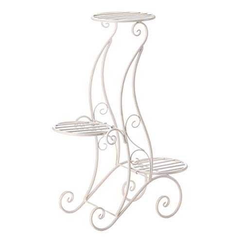 Algopix Similar Product 19 - Curlicue Design ThreeLevel White Iron