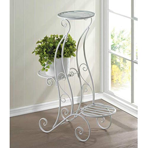 Algopix Similar Product 3 - Curlicue Design ThreeLevel White Iron