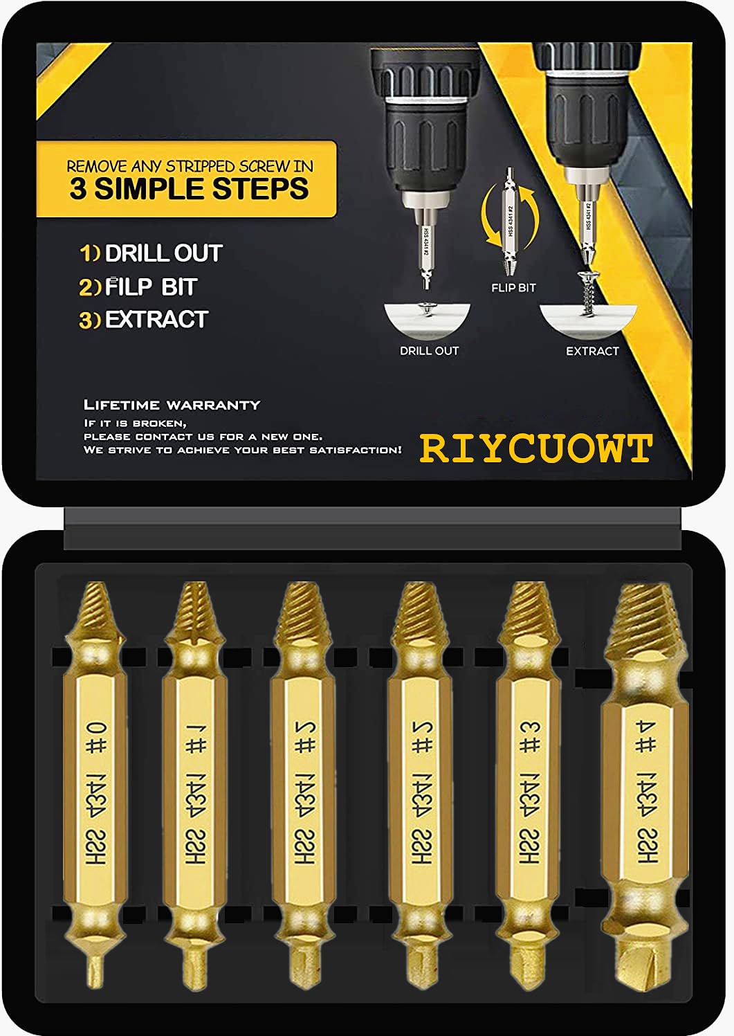 Algopix Similar Product 10 - Gifts for Men 6Pcs Titanium Damaged