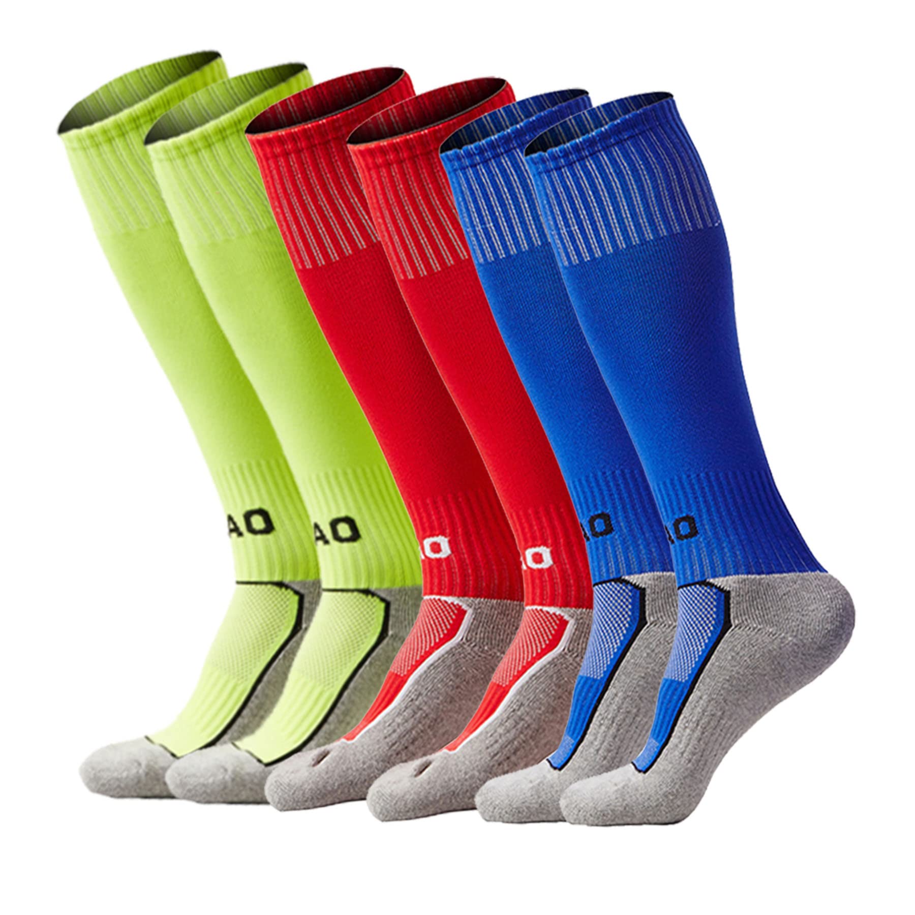 Algopix Similar Product 5 - xikun Kids Soccer Socks Boys Girls Knee