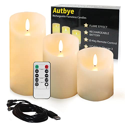 Algopix Similar Product 6 - Autbye Flameless Candles Electric with
