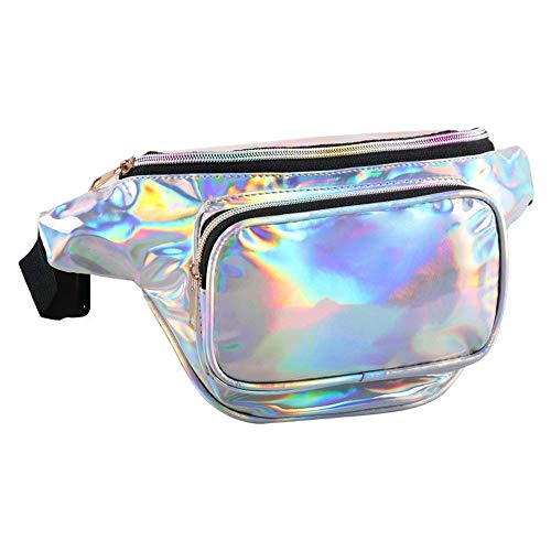 Algopix Similar Product 3 - QLTYPRI Unisex Bum Bag PU Leather Shiny