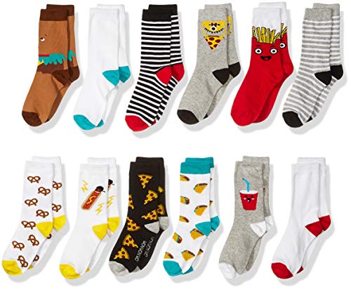 Algopix Similar Product 11 - Spotted Zebra Kids 12Pack Crew Socks