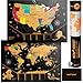 Algopix Similar Product 17 - NEWVEREST Scratch Off Map of The World