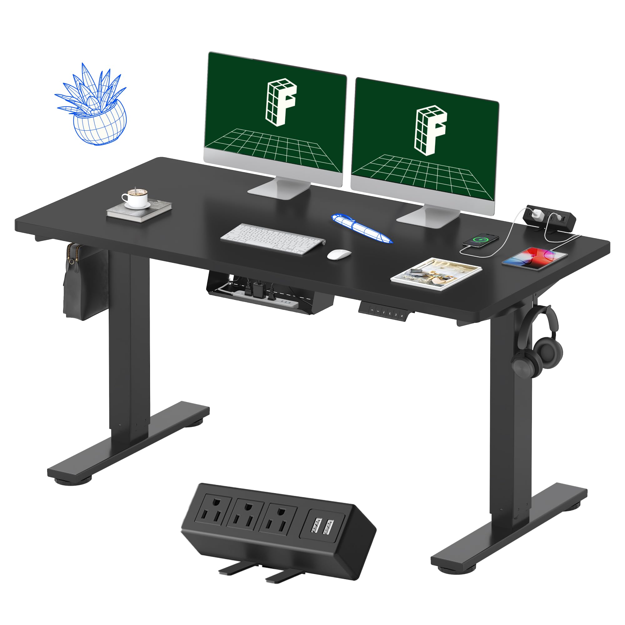 Algopix Similar Product 10 - FLEXISPOT EN2 WholePiece Standing Desk
