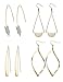 Algopix Similar Product 13 - Hanpabum 4 Pairs Curved Threader Dangle