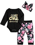 Algopix Similar Product 3 - Baby Girls Wild One Outfit Set Birthday
