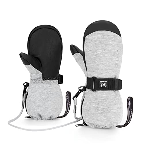 Algopix Similar Product 6 - HIGHCAMP Kids Ski Mittens Waterproof