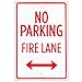 Algopix Similar Product 9 - No Parking  Fire Lane Sign  18 x 12