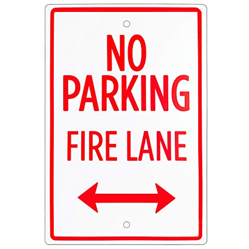 Algopix Similar Product 12 - No Parking  Fire Lane Sign  18 x 12
