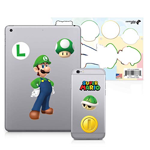 Algopix Similar Product 13 - Super Mario 6 Pack Luigi Tech Decals