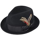Algopix Similar Product 5 - JANETSHATS Unisex Classic Fedora Hats