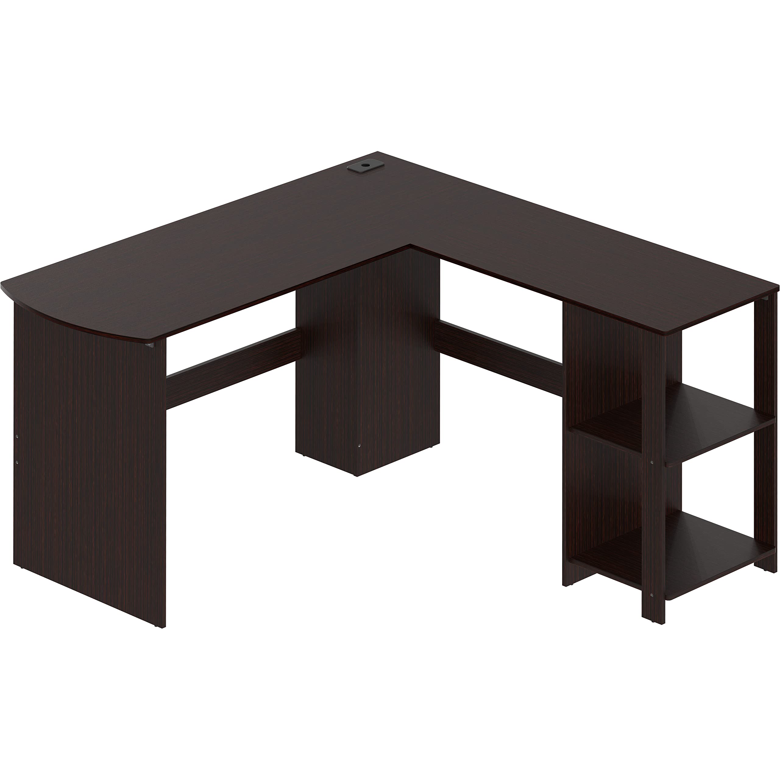 Algopix Similar Product 10 - SHW LShaped Home Office Wood Corner