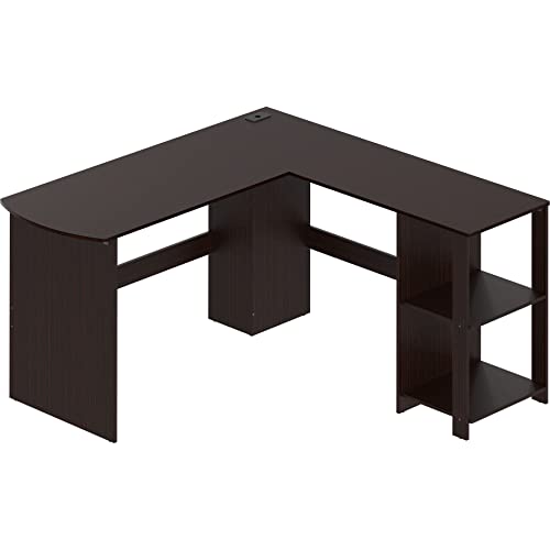 Algopix Similar Product 12 - SHW LShaped Home Office Wood Corner