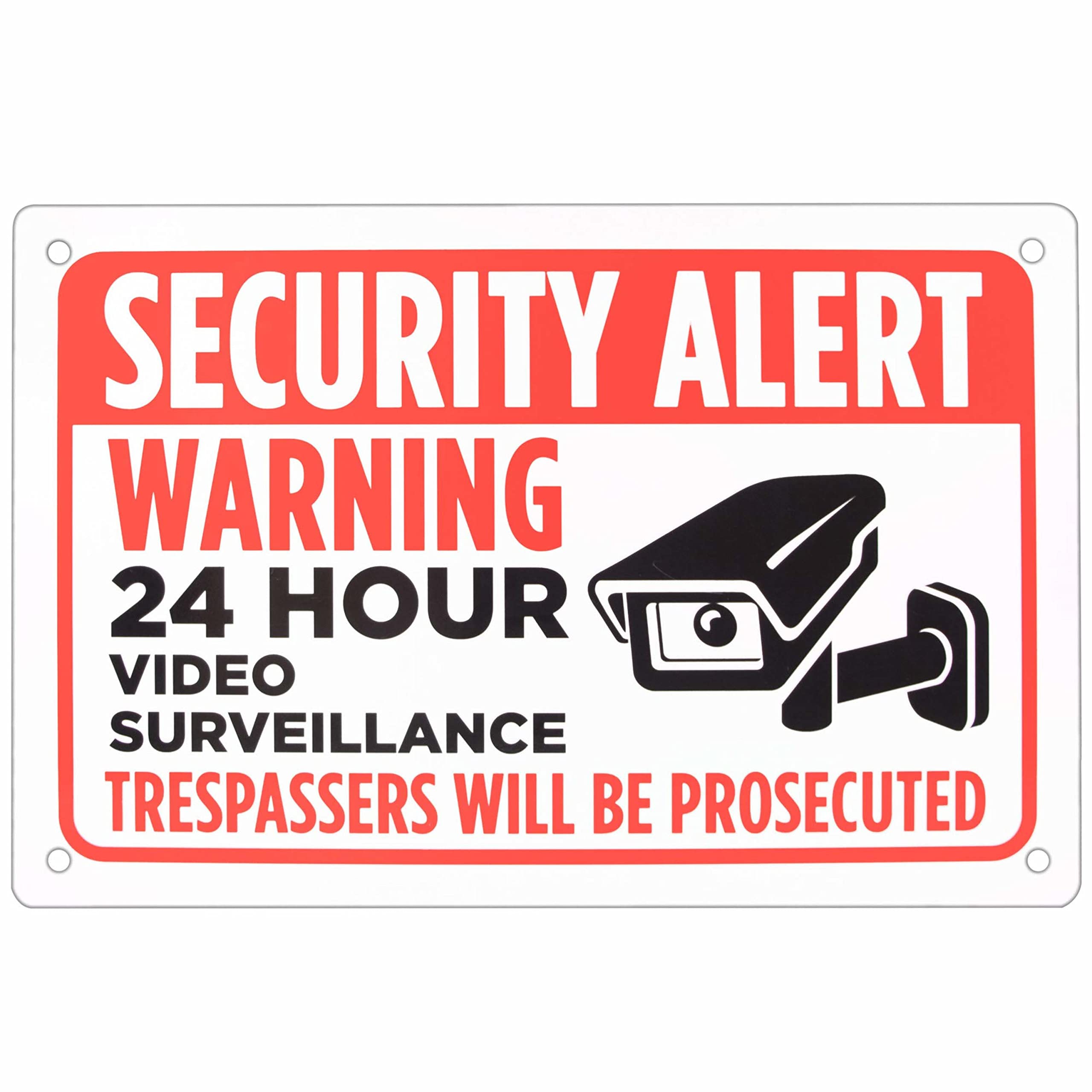 Algopix Similar Product 6 - Security Alert Sign  18 x 12