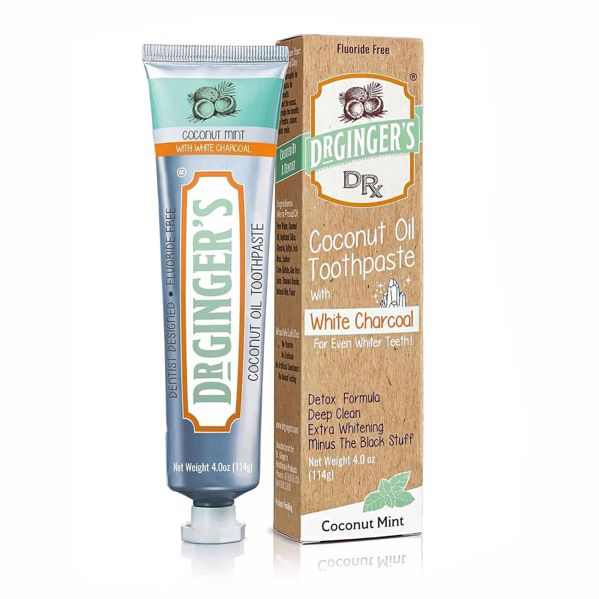 Algopix Similar Product 15 - Dr Gingers Coconut Oil Toothpaste