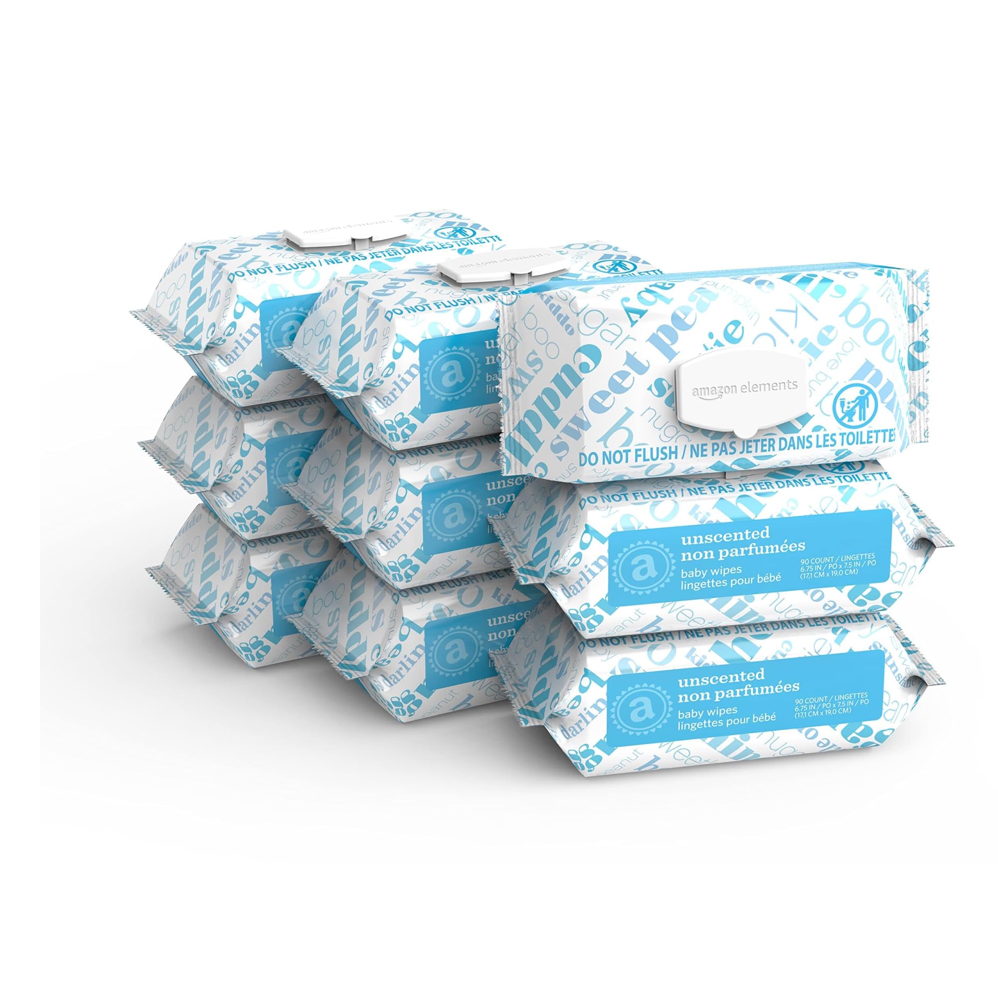 Algopix Similar Product 20 - Amazon Elements Baby Wipes Unscented