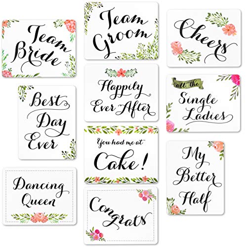 Algopix Similar Product 5 - Wedding Photo Booth Sign Props Set of