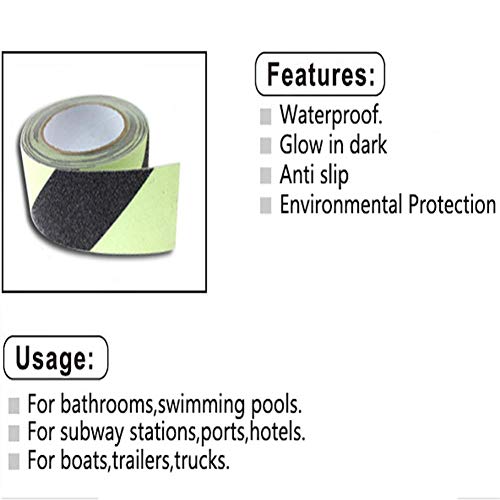 Algopix Similar Product 12 - Anti Slip Traction Tape Glow in Dark 2