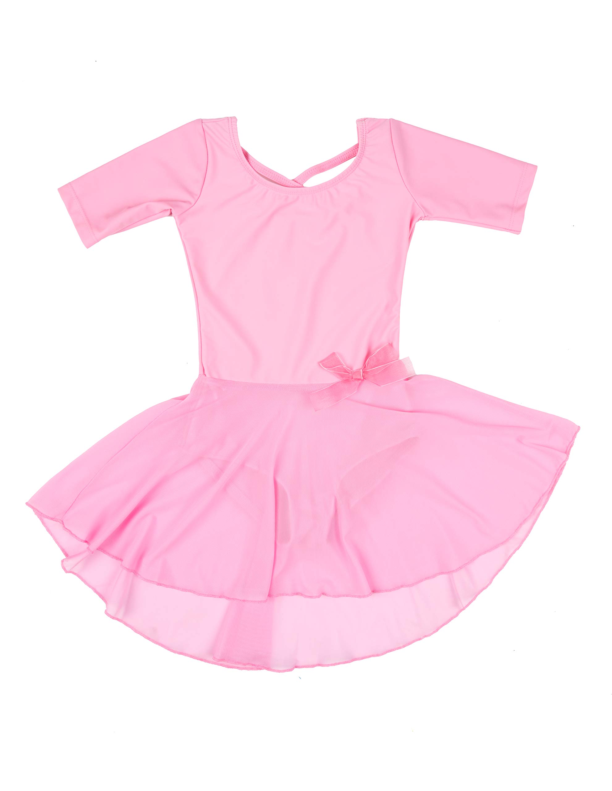 Algopix Similar Product 3 - Leveret Kids Girls Skirt Leotard Pink