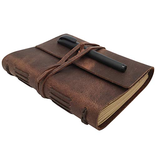 Algopix Similar Product 2 - Leather Journal Notebook for Men 