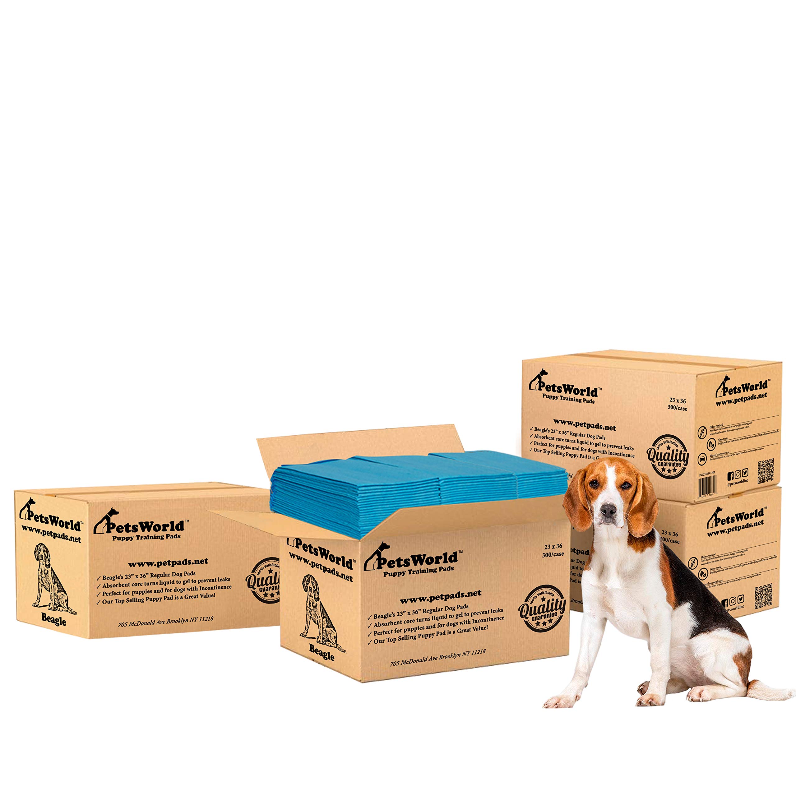 Algopix Similar Product 9 - PETSWORLD Dog Puppy Training Pads 23x36