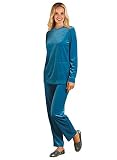 Algopix Similar Product 14 - Luxurious Velour Set Color Teal Size