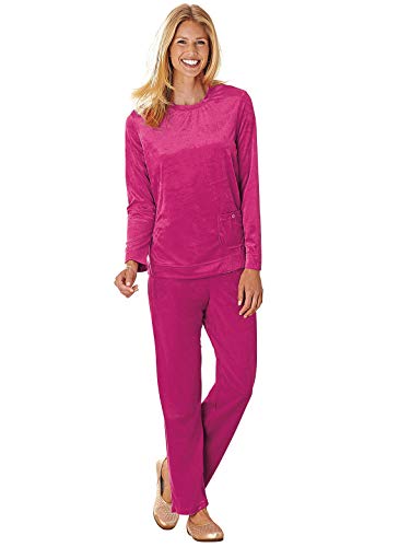 Algopix Similar Product 1 - Luxurious Velour Set Color Raspberry