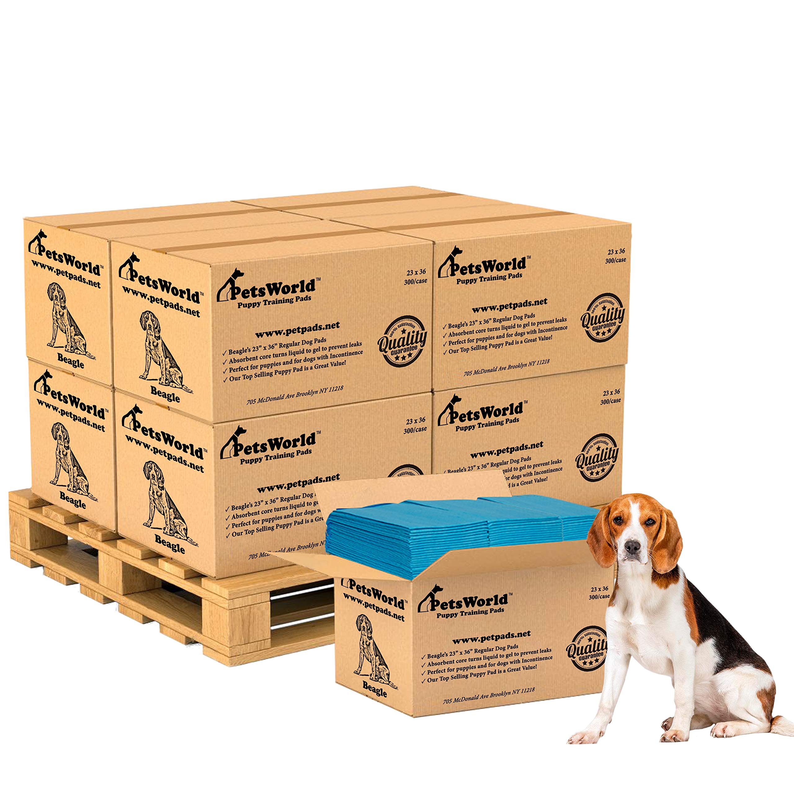 Algopix Similar Product 9 - PETSWORLD Puppy Pads 23x36 Inch 2400