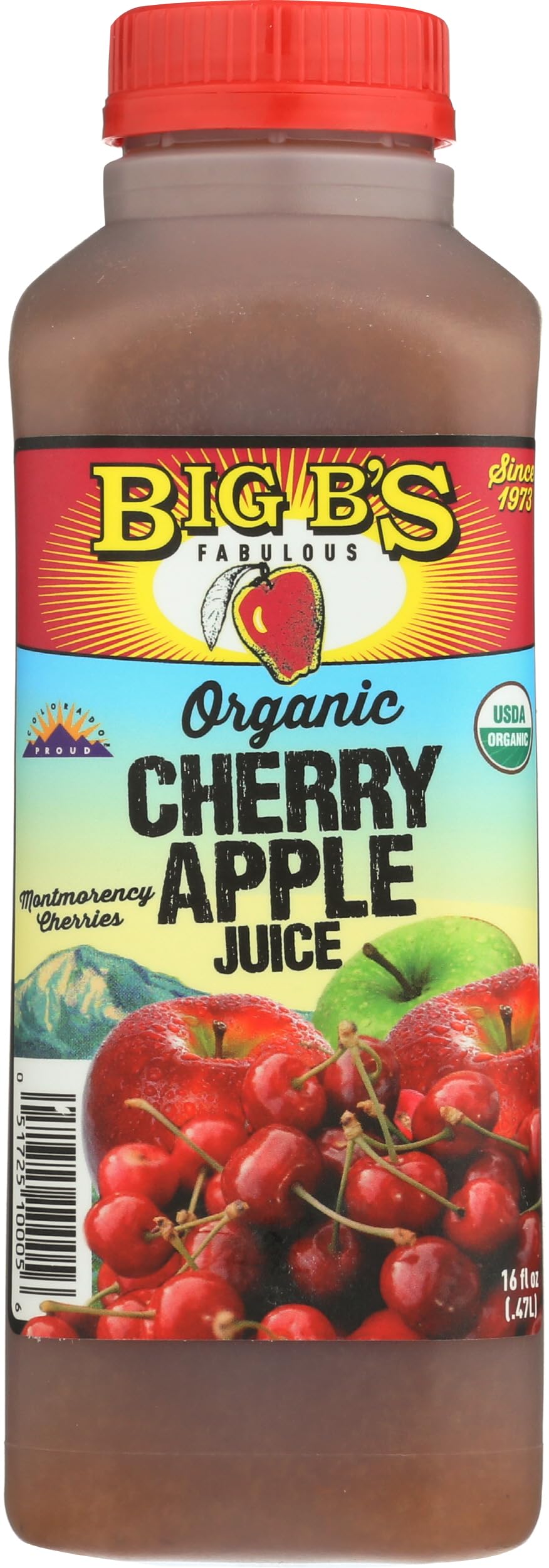 Algopix Similar Product 3 - Big Bs Organic Apple Cherry Juice 16