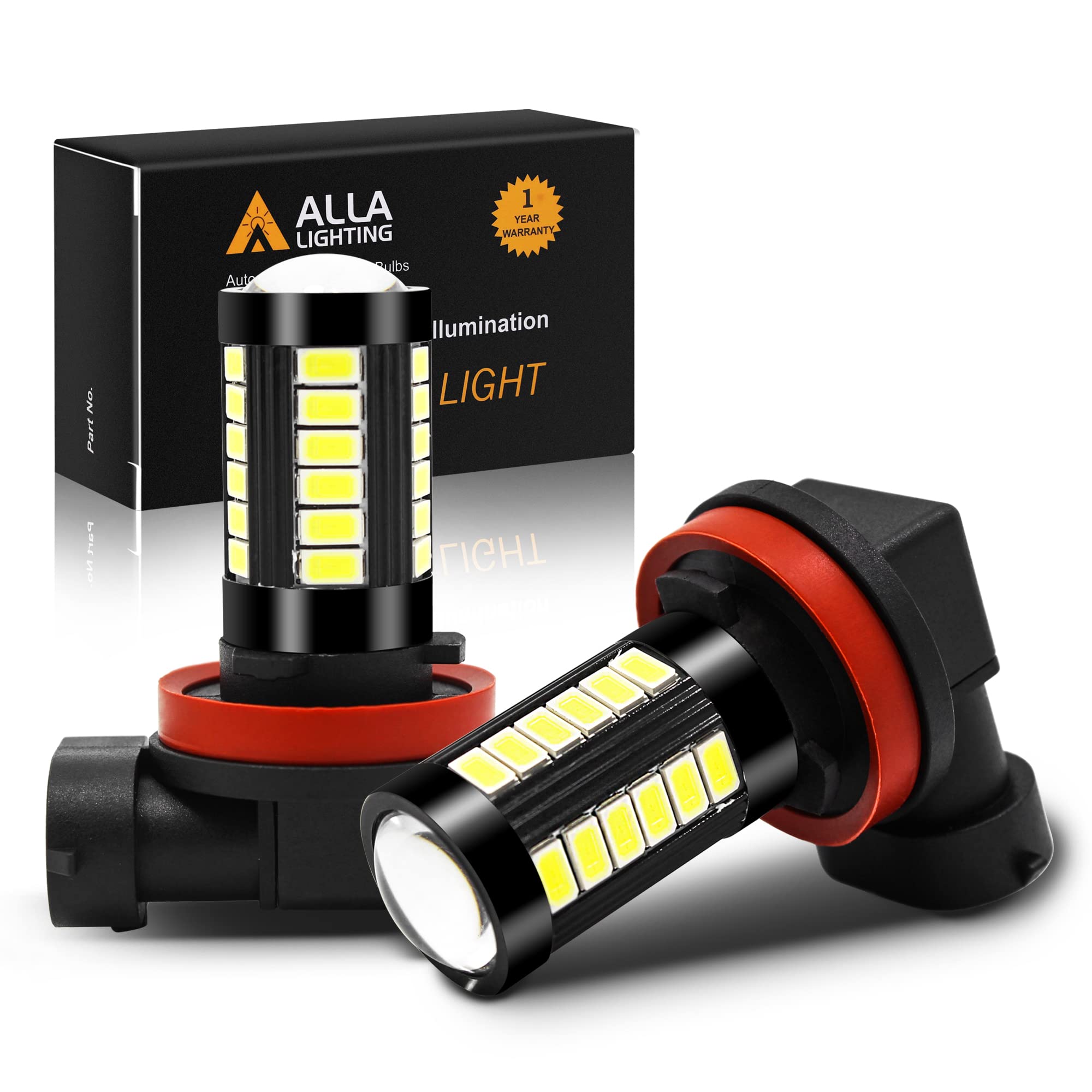 Algopix Similar Product 14 - Alla Lighting Super Bright H8 H11 LED