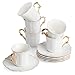 Algopix Similar Product 4 - BTaT Espresso Cups and Saucers 24