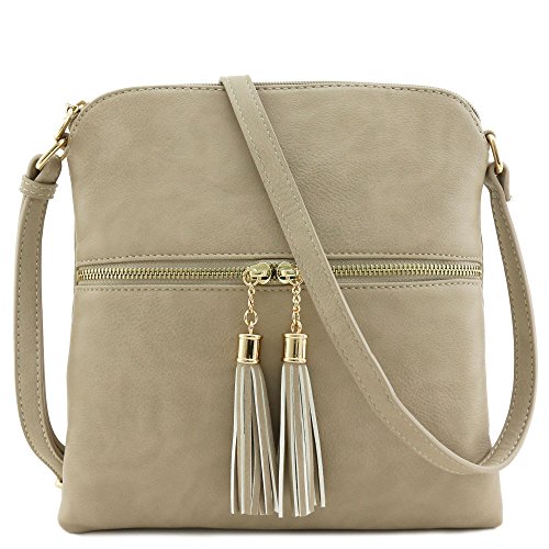 Algopix Similar Product 8 - Tassel Zip Pocket Crossbody Bag