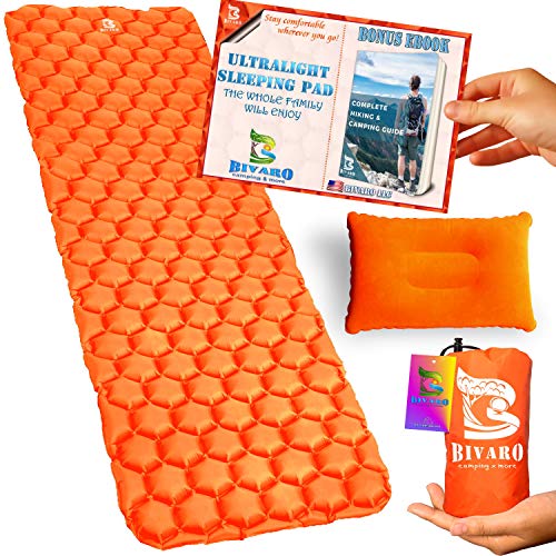 Algopix Similar Product 18 - BIVARO Ultralight Sleeping Pad Blue for