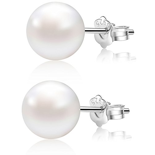 Algopix Similar Product 3 - ALYC Pearl Earrings Freshwater Pearl